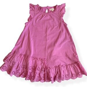 Matilda Jane Stella Eyelet & Ruffle Dress Enchanted Garden Girls 6